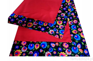 CZERWONY OBRUS  145x220  folk 