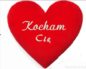 Poduszka serce z haftem  (1)