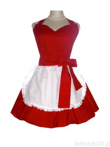 Fartuch fartuszek jak sukienka pin-up handmade   