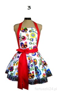 Fartuch fartuszek jak sukienka folk z koronką  (1) (1) (1) (1) (1)