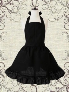 Fartuszek retro-czarny VANESSA